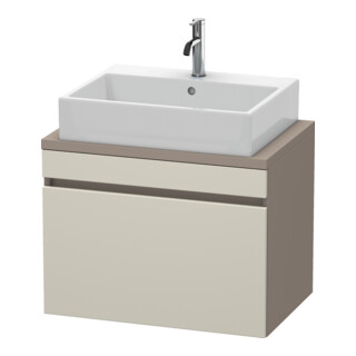 Duravit Meuble sous-lavabo Com DuraStyle 70x47,8 cm, taupe/bas mat, 1 tiroir