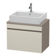 Duravit Meuble sous-lavabo Com DuraStyle 70x47,8 cm, taupe/bas mat, 1 tiroir-1