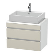Duravit Meuble sous-lavabo Com DuraStyle 70x47,8 cm, taupe/blanc, 2 tiroirs