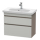 Duravit Meuble sous lavabo Com DuraStyle 73x36,8 cm, bet/ba ma, 2 tiroirs, suspendu-1