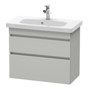 Duravit Meuble sous-lavabo Com DuraStyle 73x36,8 cm, béton gris, 2 tiroirs, suspendu