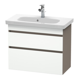 Duravit Meuble sous-lavabo Com DuraStyle 73x36,8 cm, blanc, 2 tiroirs, suspendu