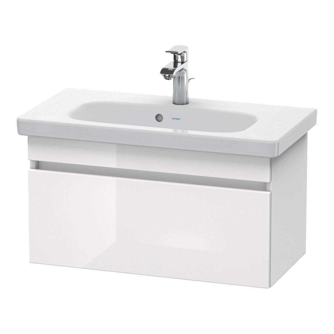 Duravit Meuble sous-lavabo Com DuraStyle 73x36,8 cm, blanc hgl/blanc mat, 1 tiroir