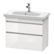 Duravit Meuble sous lavabo Com DuraStyle 73x36,8 cm, blanc mat, 2 tiroirs, suspendu-2