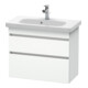 Duravit Meuble sous-lavabo Com DuraStyle 73x36,8 cm, blanc mat, 2 tiroirs, suspendu-1