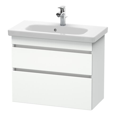 Duravit Meuble sous-lavabo Com DuraStyle 73x36,8 cm, blanc mat, 2 tiroirs, suspendu