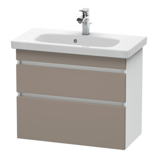 Duravit Meuble sous lavabo Com DuraStyle 73x36,8 cm, blanc mat, 2 tiroirs, suspendu