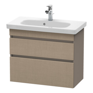 Duravit Meuble sous lavabo Com DuraStyle 73x36,8 cm, blanc mat, 2 tiroirs, suspendu