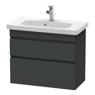 Duravit Meuble sous lavabo Com DuraStyle 73x36,8 cm, graph ma, 2 tiroirs, suspendu