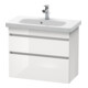 Duravit Meuble sous lavabo Com DuraStyle 73x36,8 cm, graph ma, 2 tiroirs, suspendu