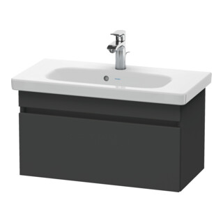 Duravit Meuble sous lavabo Com DuraStyle 73x36,8 cm, graphite mat, 1 tiroir