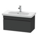 Duravit Meuble sous lavabo Com DuraStyle 73x36,8 cm, graphite mat, 1 tiroir-1