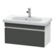 Duravit Meuble sous-lavabo Com DuraStyle 73x36,8 cm, graphite mat/blanc mat, 1 tiroir-1