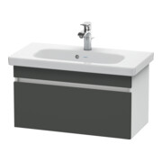 Duravit Meuble sous-lavabo Com DuraStyle 73x36,8 cm, graphite mat/blanc mat, 1 tiroir