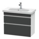 Duravit Meuble sous-lavabo Com DuraStyle 73x36,8 cm, gris m/we ma, 2 tiroirs, suspendu-1