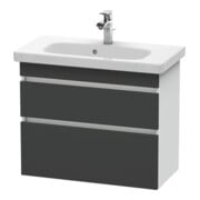 Duravit Meuble sous-lavabo Com DuraStyle 73x36,8 cm, gris m/we ma, 2 tiroirs, suspendu