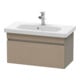 Duravit Meuble sous-lavabo Com DuraStyle 73x36,8 cm, lin/basalte mat, 1 tiroir-1