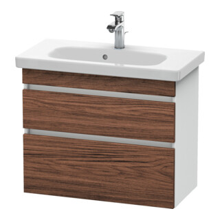 Duravit Meuble sous lavabo Com DuraStyle 73x36,8 cm, N dk/blc ma, 2 tiroirs, suspendu