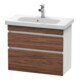 Duravit Meuble sous lavabo Com DuraStyle 73x36,8 cm, N dk/blc ma, 2 tiroirs, suspendu-1