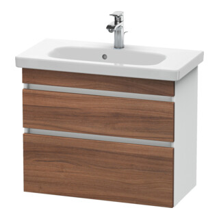 Duravit Meuble sous-lavabo Com DuraStyle 73x36,8 cm, N na/we ma, 2 tiroirs, suspendu