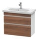 Duravit Meuble sous-lavabo Com DuraStyle 73x36,8 cm, N na/we ma, 2 tiroirs, suspendu-1