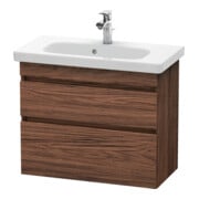Duravit Meuble sous lavabo Com DuraStyle 73x36,8 cm, noyer foncé, 2 tiroirs, suspendu