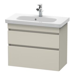 Duravit Meuble sous lavabo Com DuraStyle 73x36,8 cm, Taupe, 2 tiroirs, suspendu