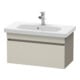 Duravit Meuble sous-lavabo Com DuraStyle 73x36,8 cm, taupe/basalte mat, 1 tiroir-1