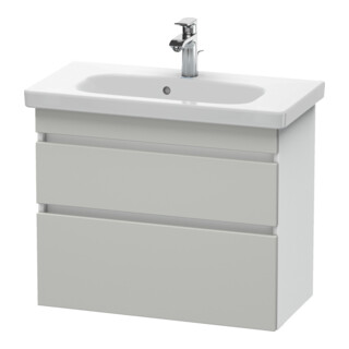 Duravit Meuble sous lavabo Com DuraStyle 73x36,8cm, blanc mat, 2 tiroirs, suspendu