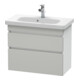 Duravit Meuble sous lavabo Com DuraStyle 73x36,8cm, blanc mat, 2 tiroirs, suspendu-1