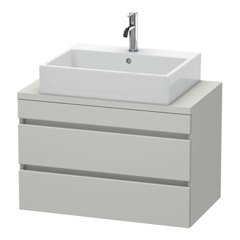 Duravit Meuble sous-lavabo Com DuraStyle 80x47,8 cm, béton clair, 2 tiroirs