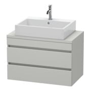 Duravit Meuble sous-lavabo Com DuraStyle 80x47,8 cm, béton clair, 2 tiroirs-1