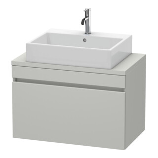 Duravit Meuble sous lavabo Com DuraStyle 80x47,8 cm, béton gris, 1 tiroir