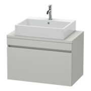 Duravit Meuble sous lavabo Com DuraStyle 80x47,8 cm, béton gris, 1 tiroir-1