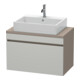 Duravit Meuble sous lavabo Com DuraStyle 80x47,8 cm, betong/mat, 1 tiroir-1