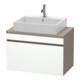 Duravit Meuble sous-lavabo Com DuraStyle 80x47,8 cm, blanc, avec base, 1 tiroir-1