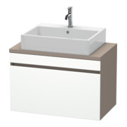 Duravit Meuble sous-lavabo Com DuraStyle 80x47,8 cm, blanc, avec base, 1 tiroir-1