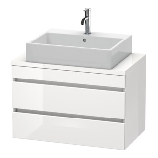 Duravit Meuble sous-lavabo Com DuraStyle 80x47,8 cm, blanc brillant, 2 tiroirs