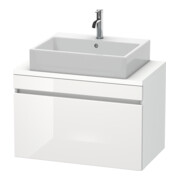 Duravit Meuble sous lavabo Com DuraStyle 80x47,8 cm, blanc brillant/blanc mat, 1 tiroir