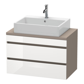 Duravit Meuble sous-lavabo Com DuraStyle 80x47,8 cm, blanc hg/b ma, avec 2 tiroirs