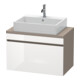 Duravit Meuble sous lavabo Com DuraStyle 80x47,8 cm, blanc hg/b ma, f Kons, 1 tiroir-1