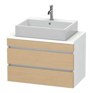 Duravit Meuble sous-lavabo Com DuraStyle 80x47,8 cm, blanc mat, 2 tiroirs