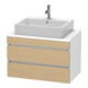 Duravit Meuble sous-lavabo Com DuraStyle 80x47,8 cm, blanc mat, 2 tiroirs-1