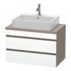Duravit Meuble sous lavabo Com DuraStyle 80x47,8 cm, blanc mat, 2 tiroirs-1