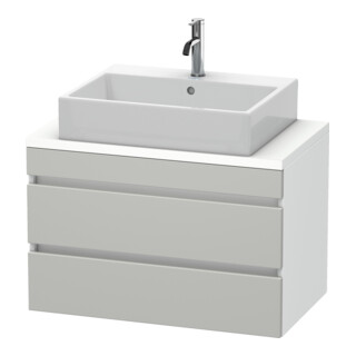 Duravit Meuble sous-lavabo Com DuraStyle 80x47,8 cm, blanc mat, 2 tiroirs