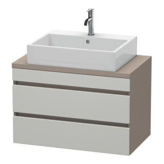 Duravit Meuble sous-lavabo Com DuraStyle 80x47,8 cm, blanc mat, 2 tiroirs