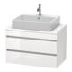 Duravit Meuble sous-lavabo Com DuraStyle 80x47,8 cm, blanc mat, 2 tiroirs-3