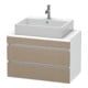 Duravit Meuble sous-lavabo Com DuraStyle 80x47,8 cm, blanc mat, 2 tiroirs-1