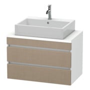 Duravit Meuble sous-lavabo Com DuraStyle 80x47,8 cm, blanc mat, 2 tiroirs