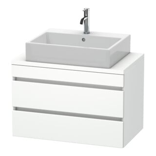 Duravit Meuble sous-lavabo Com DuraStyle 80x47,8 cm, blanc mat, 2 tiroirs
